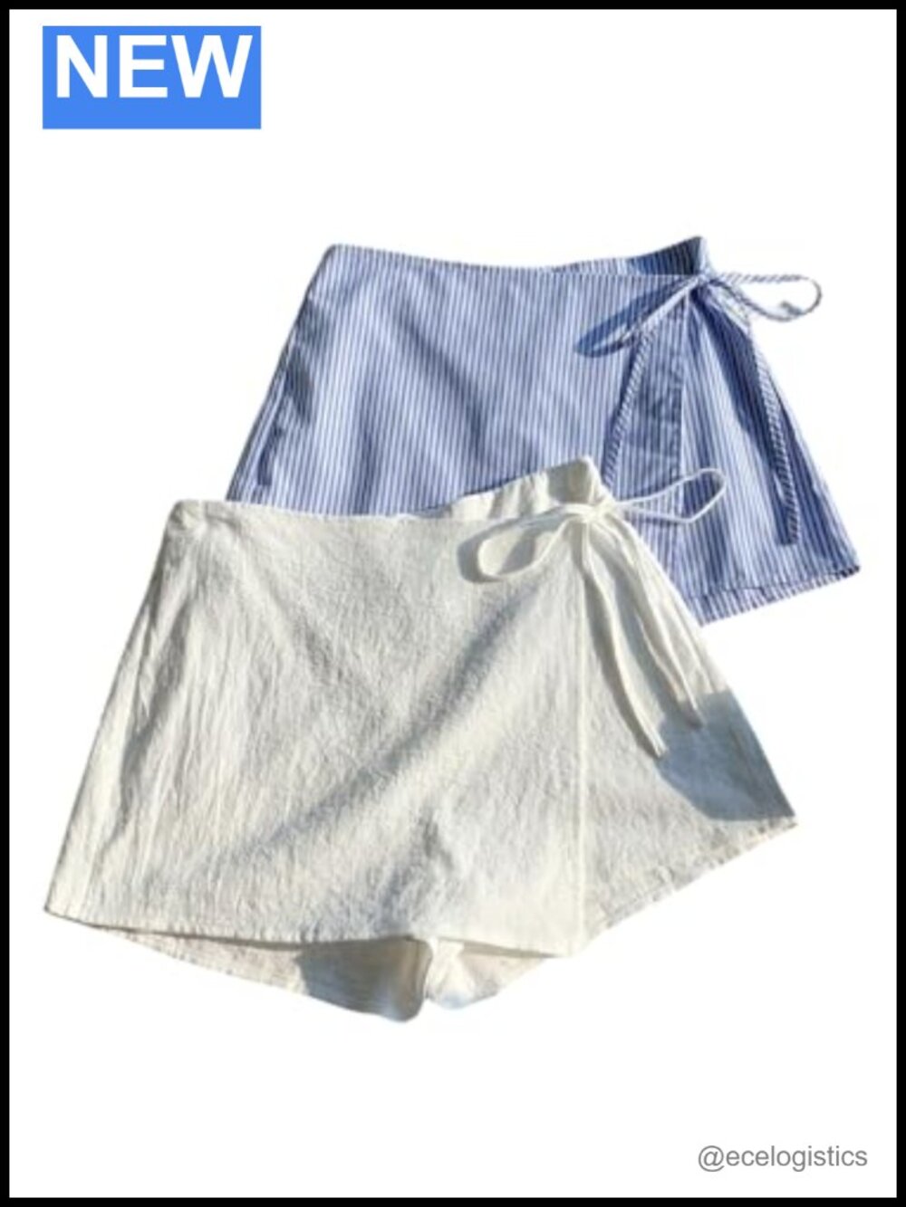 Women's 2 Pack Linen Skort Sets Summer Beach Boxer Shorts